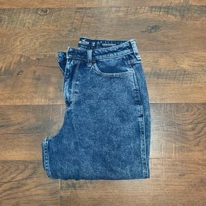 vintage dark wash denim mom jean